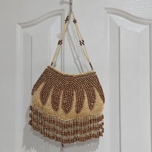 Page D Vintage From 70's Beaded Hand Bag